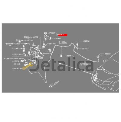 Горловина бачка омывателя лобового стекла для Ниссан Патфайндер Р52