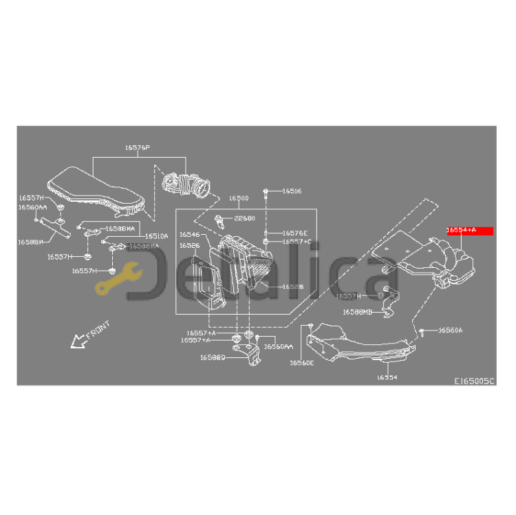 Резонатор воздушного фильтра для Ниссан Кашкай J11E оригинал