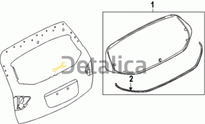 Стекло задней двери для Ниссан Патфайндер Р52