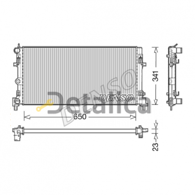 Радиатор охлаждения для Audi A1 от 2010 Denso ( Япония )