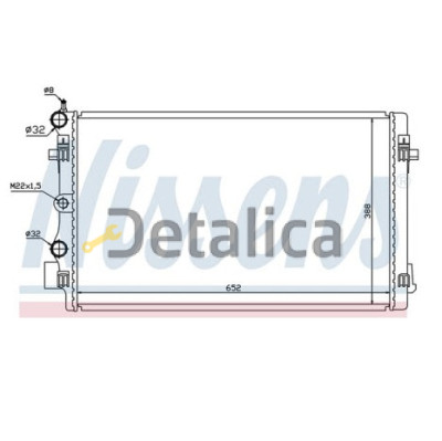 Радиатор охлаждения для Фольксваген Поло 4 от 2007 (Nissens)