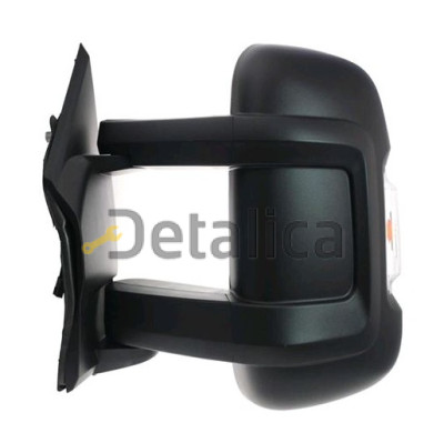 Зеркало левое электрическое с подогревом указатель поворота длинный кронштейн convex для Пежо Боксер  Не фургон