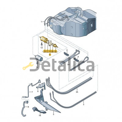 Фильтр топливный с регулятором давления для Шкода Йети оригинал
