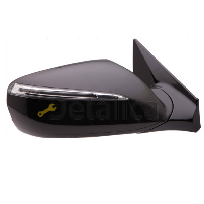 Зеркало правое электрическое с подогревом указатель поворота для Хендай Санта Фе 3 от 2012 (Тайвань)