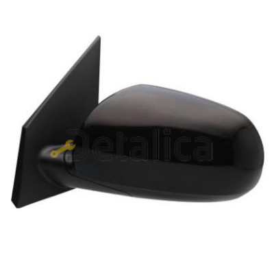 Зеркало левое механическое с тросиком для Киа Рио 3 от 2011 (POLYWAY)