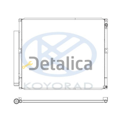 Радиатор кондиционера для Тойота Прадо 120 Koyo Япония