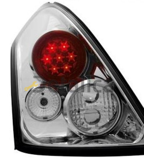 Фонари задние тюнинг комплект для Сузуки Свифт прозрачные с диодами внутри хром Junyan