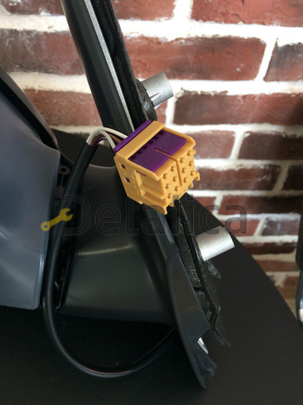 Зеркало левое электр с подогревом грунт для Фольксваген Транспортер Т5 от 2010 (Тайвань) aspherical