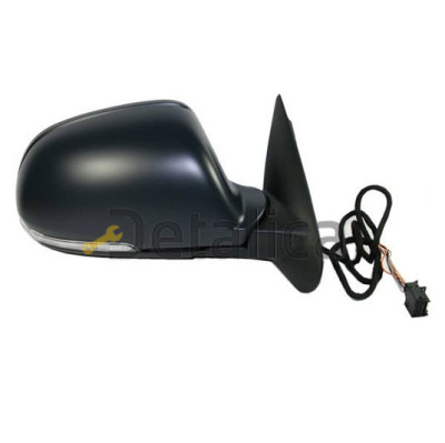 Зеркало правое 7 конт электр с подогрев ук поворота с подсветкой для Шкода Октавия от 2008-2012 (Тайвань) convex грунт