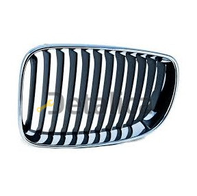 Решетка радиатора левая темно-серая для BMW E87 рестайл от 2006