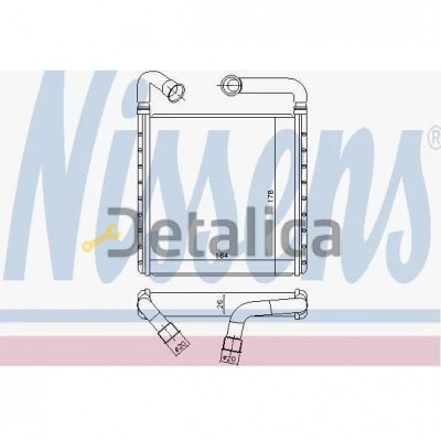 Радиатор отопителя печки салона для Шкода Октавия А7 Nissens Denmark