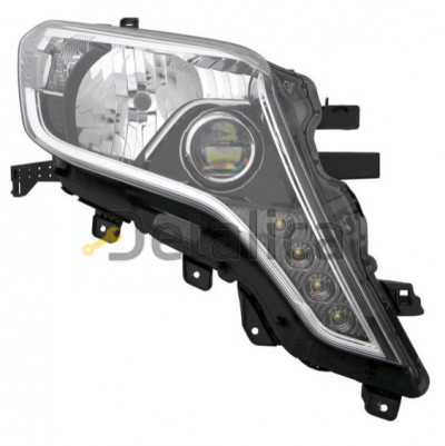 Фары комплект тюнинг линзованная с диод EAGLE EYES внутри черная для Тойота Ленд Крузер Прадо 150 от 2013