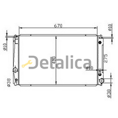 Радиатор охлаждения для Toyota Rav4 4 2.4 3.5 АТ Китай