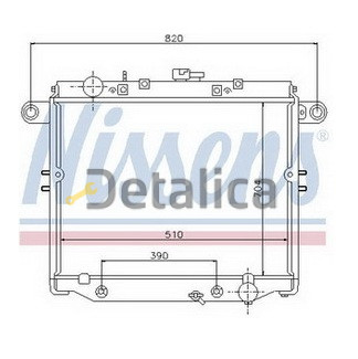 Радиатор охлаждения для Тойота Ленд Крузер 100 АТ 4.7 Китай