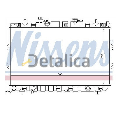 Радиатор охлаждения МТ для Киа Церато от 2004 (Nissens)