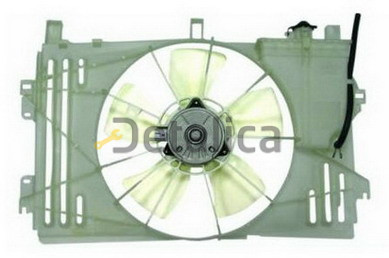 Мотор+вентилятор для COROLLA радиат охлажден с корпус (Тайвань)