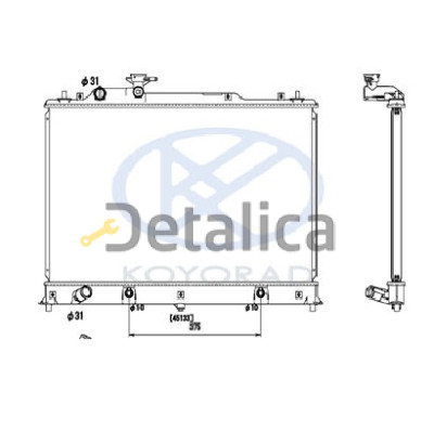 Радиатор охлаждения для Мазда СХ-7 АТ Китай