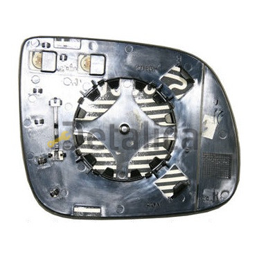 Стекло зеркала левое электрическое с подогревом для Ауди Q7 от 2006 (Тайвань) aspherical
