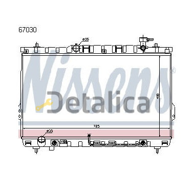 Радиатор охлаждения АТ 2.4 2.7 для Хендай Санта Фе (Китай)