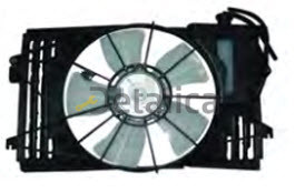 Мотор+вентилятор для COROLLA радиат охлажден с корпус (Китай)