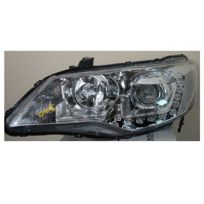 Фара левая+правая комплект тюнинг-линзованная DEVIL EYES с диод под корректор EAGLE EYES внутри хром для Хонда Цивик Седан 8 от 2006