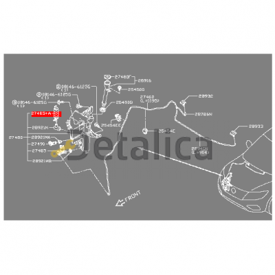 Насос моторчик омывателя фар для Ниссан Патфайндер Р52 оригинал 