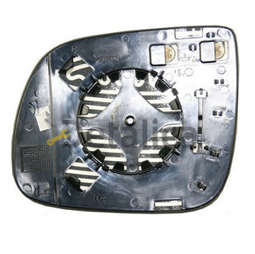 Стекло зеркала правое электрическое с подогревом для Ауди Q7 от 2006 (Тайвань) convex